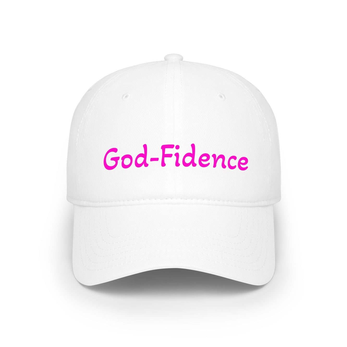 God-Fidence Embroidered Baseball Cap — Faith-Inspired Low Profile Hat