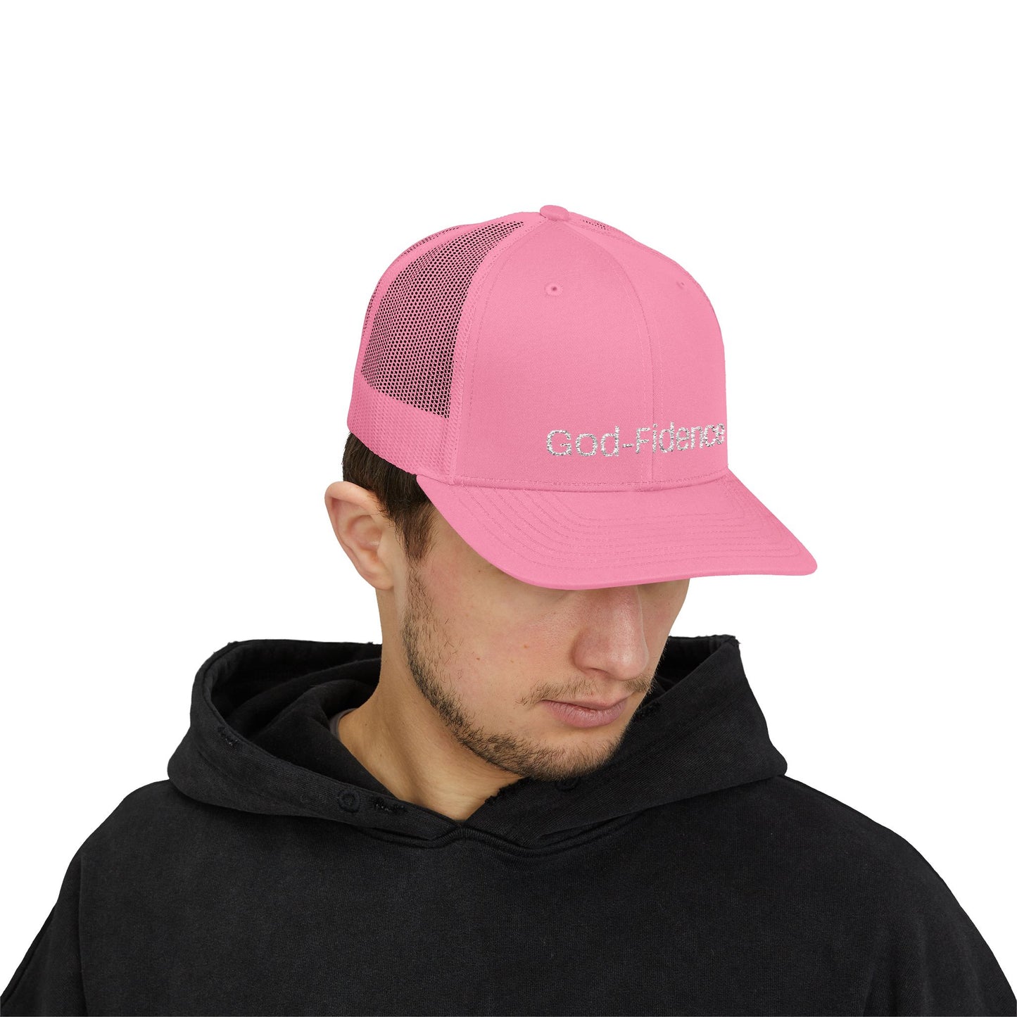 Trucker Cap — 'God-Confidence' Embroidered Mesh Snapback