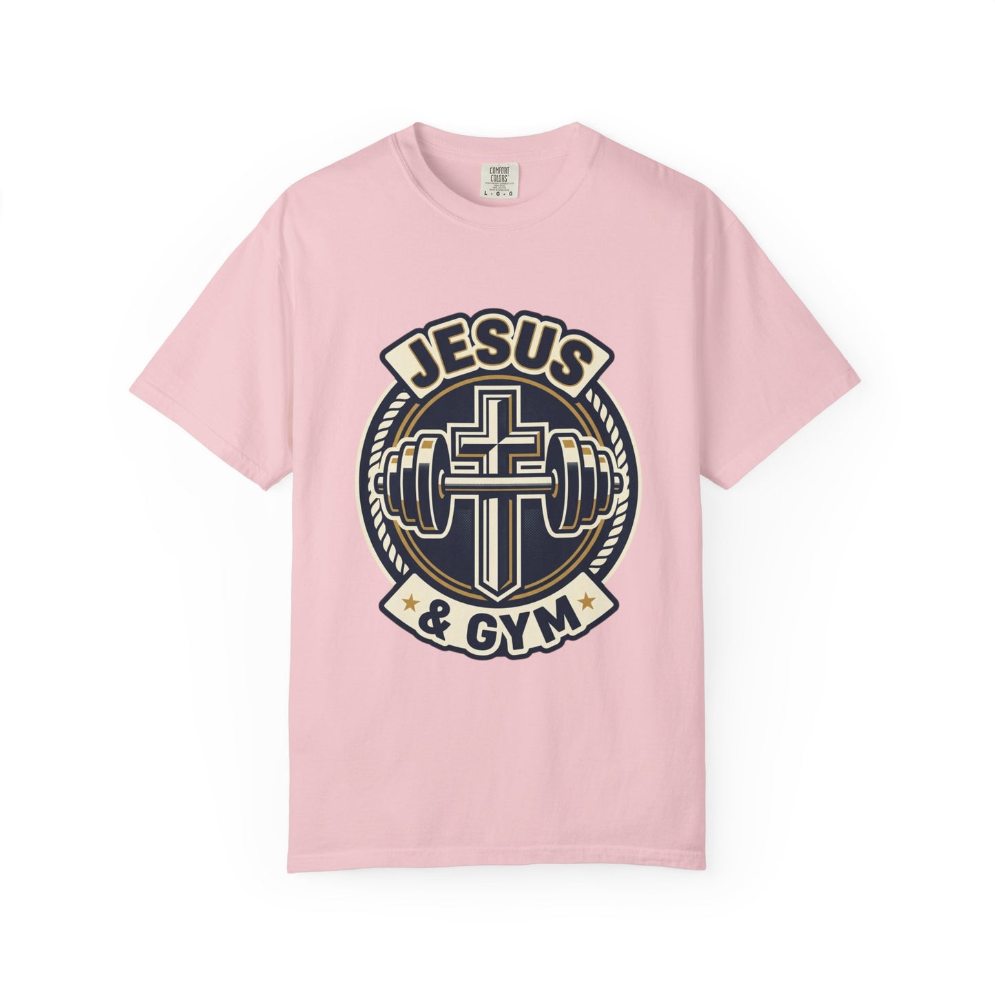 Jesus & Gym T-Shirt — Christian Fitness Cross Tee