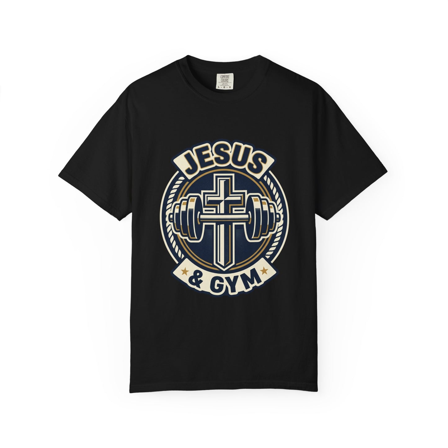 Jesus & Gym T-Shirt — Christian Fitness Cross Tee