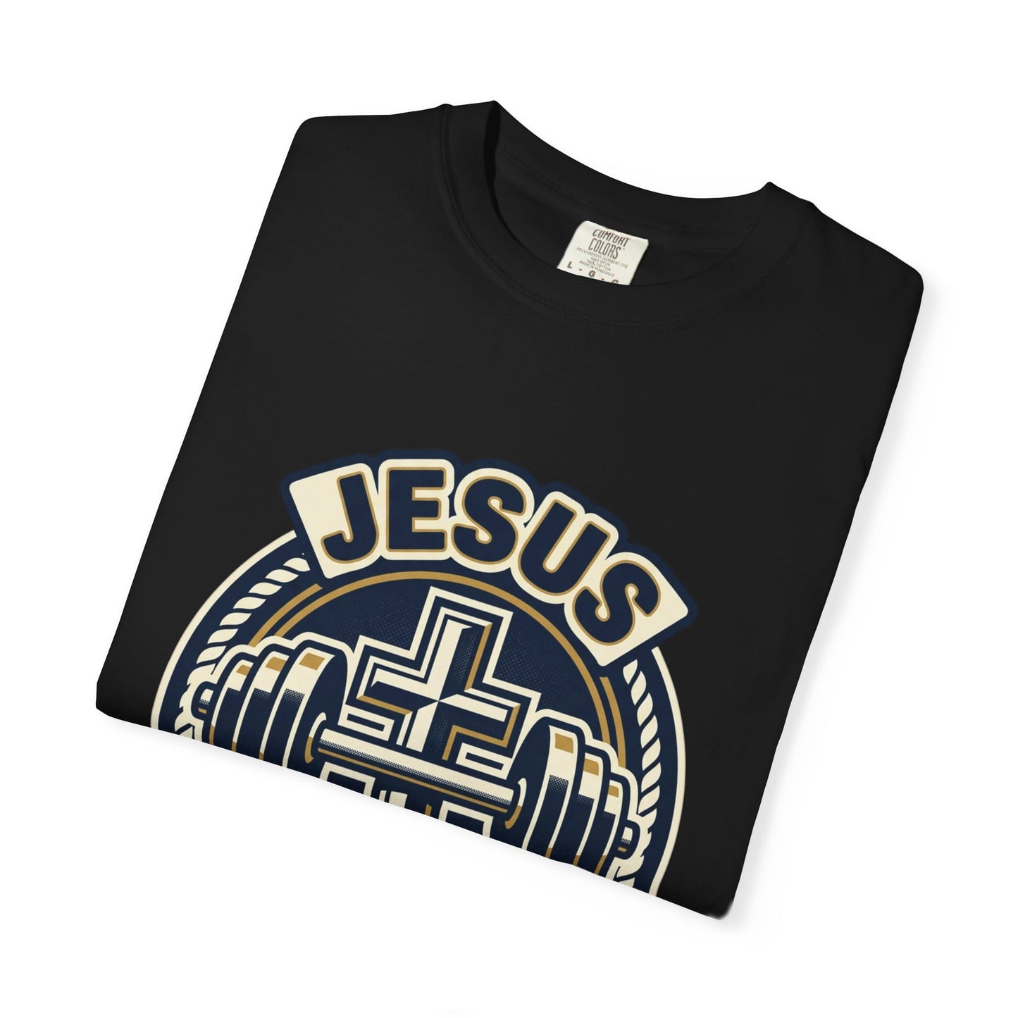 Jesus & Gym T-Shirt — Christian Fitness Cross Tee