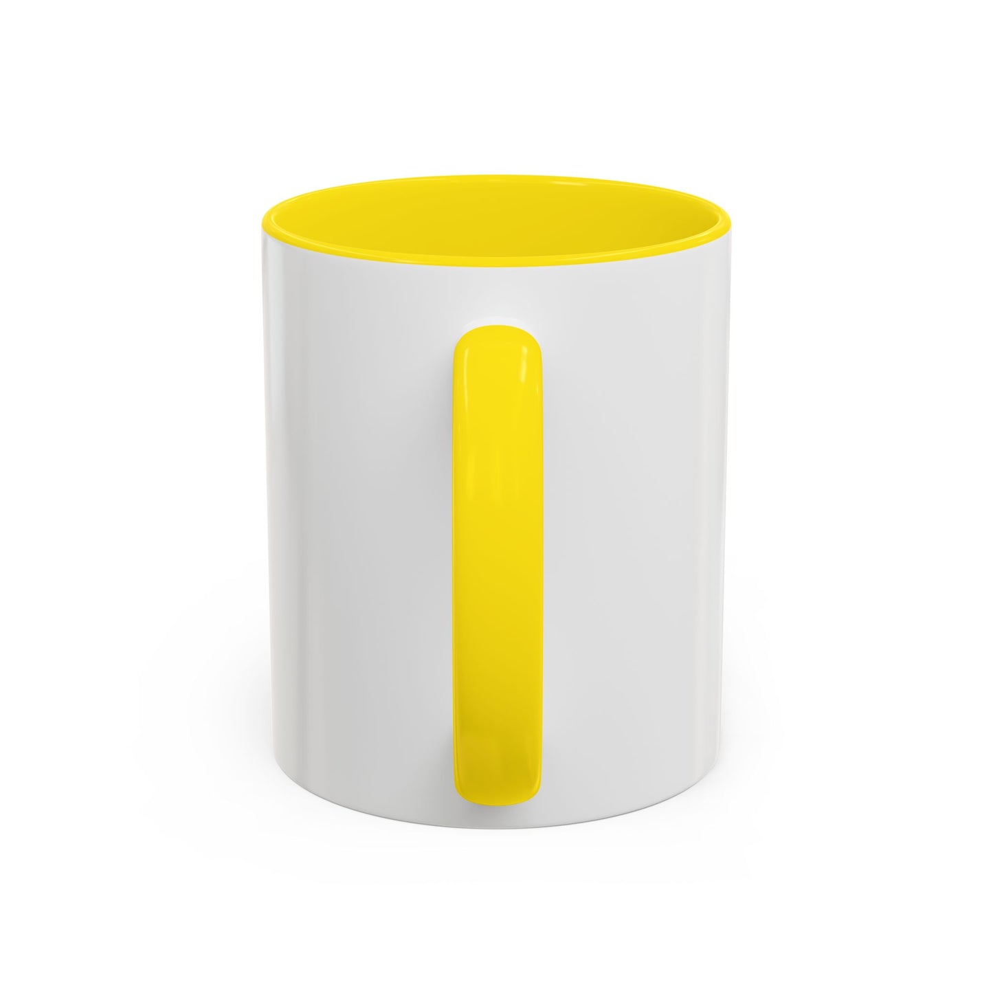 Accent Coffee Mug — 'Good-Fidence' Retro Yellow Typography Coffee Mug