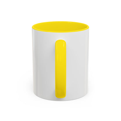 Accent Coffee Mug — 'Good-Fidence' Retro Yellow Typography Coffee Mug