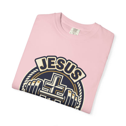 Jesus & Gym T-Shirt — Christian Fitness Cross Tee
