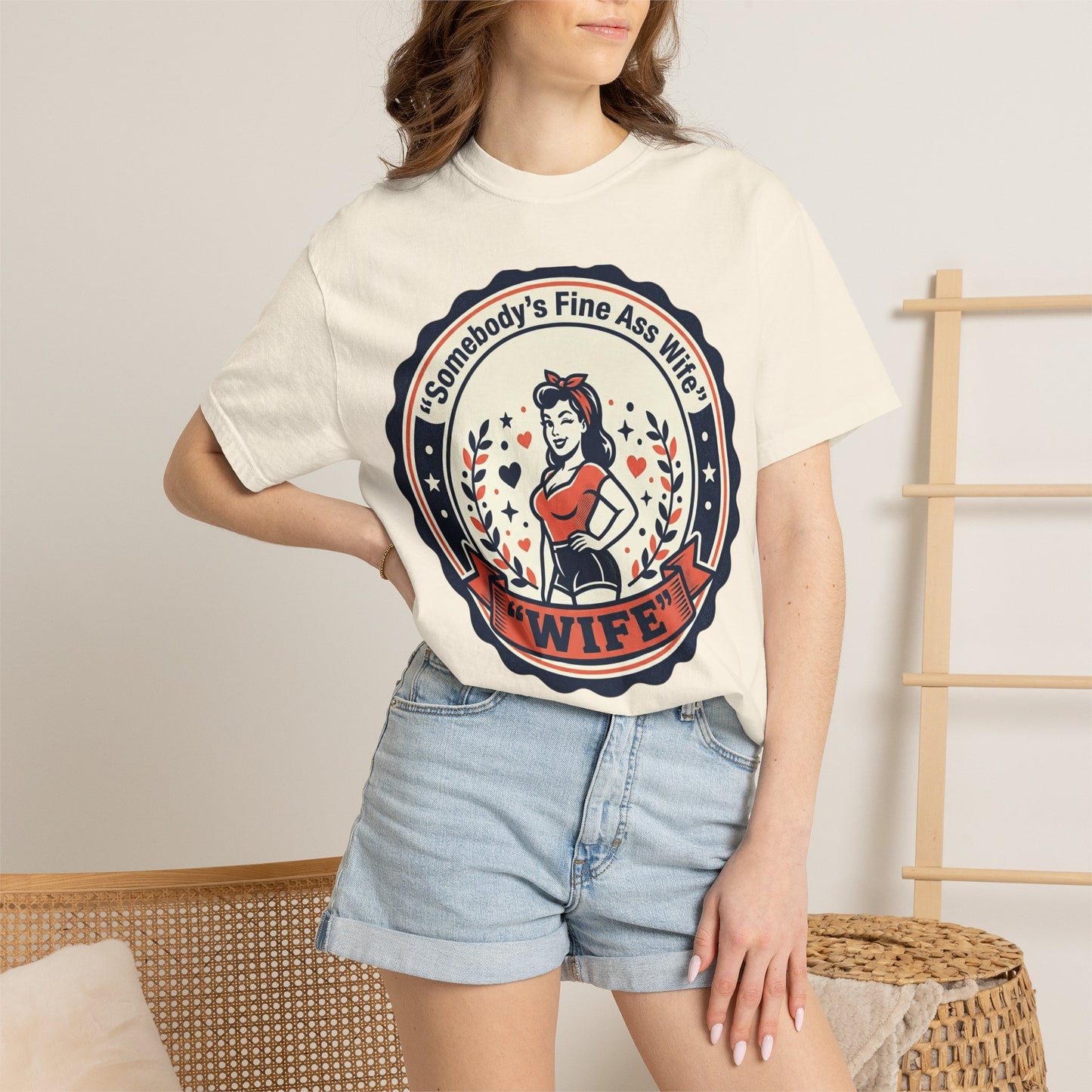 Somebody's Fine Ass Wife T-Shirt — Vintage Pinup Wife Graphic Tee