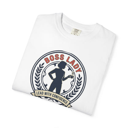 Boss Lady T-Shirt — 'Lead With Confidence' Women's Empowerment Tee