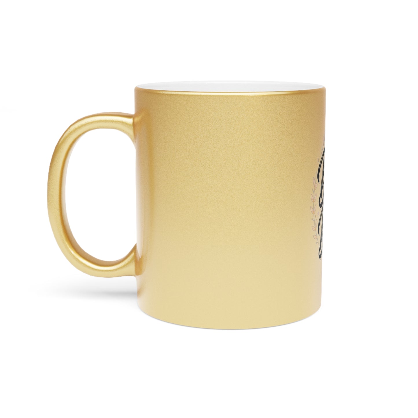 Boss Babe Metallic Mug — Gold Silver Coffee Cup for Female Entrepreneurs