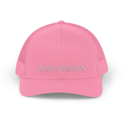 Trucker Cap — 'God-Confidence' Embroidered Mesh Snapback