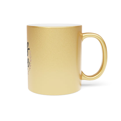 Boss Babe Metallic Mug — Gold Silver Coffee Cup for Female Entrepreneurs