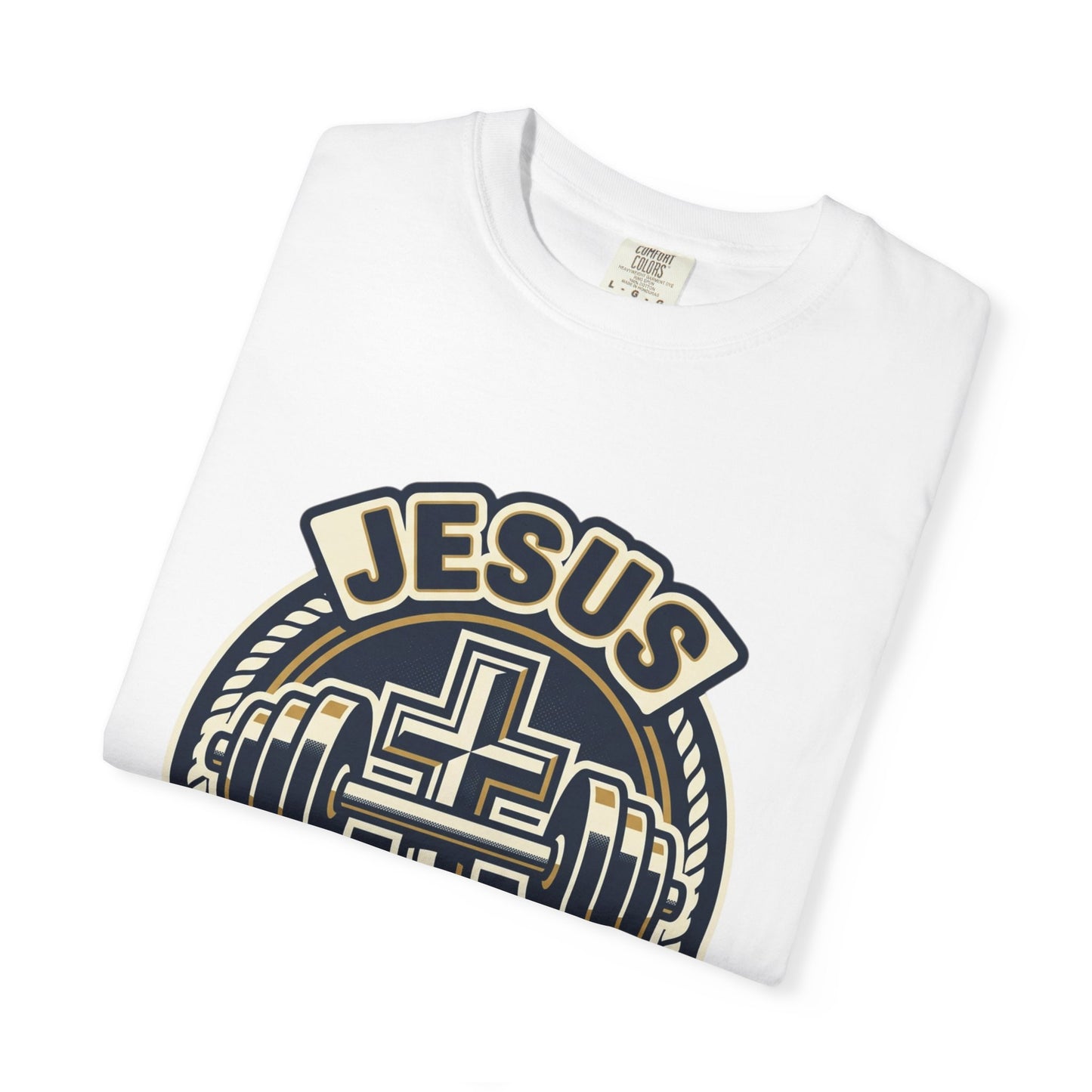 Jesus & Gym T-Shirt — Christian Fitness Cross Tee