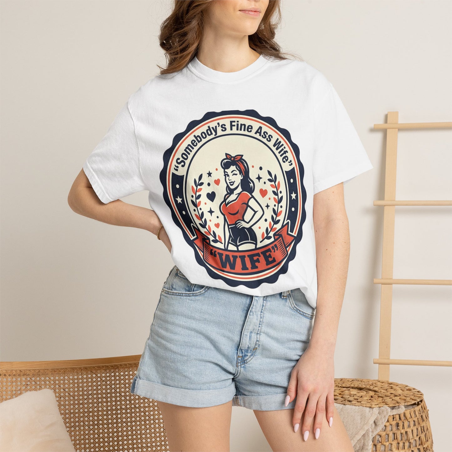 Somebody's Fine Ass Wife T-Shirt — Vintage Pinup Wife Graphic Tee