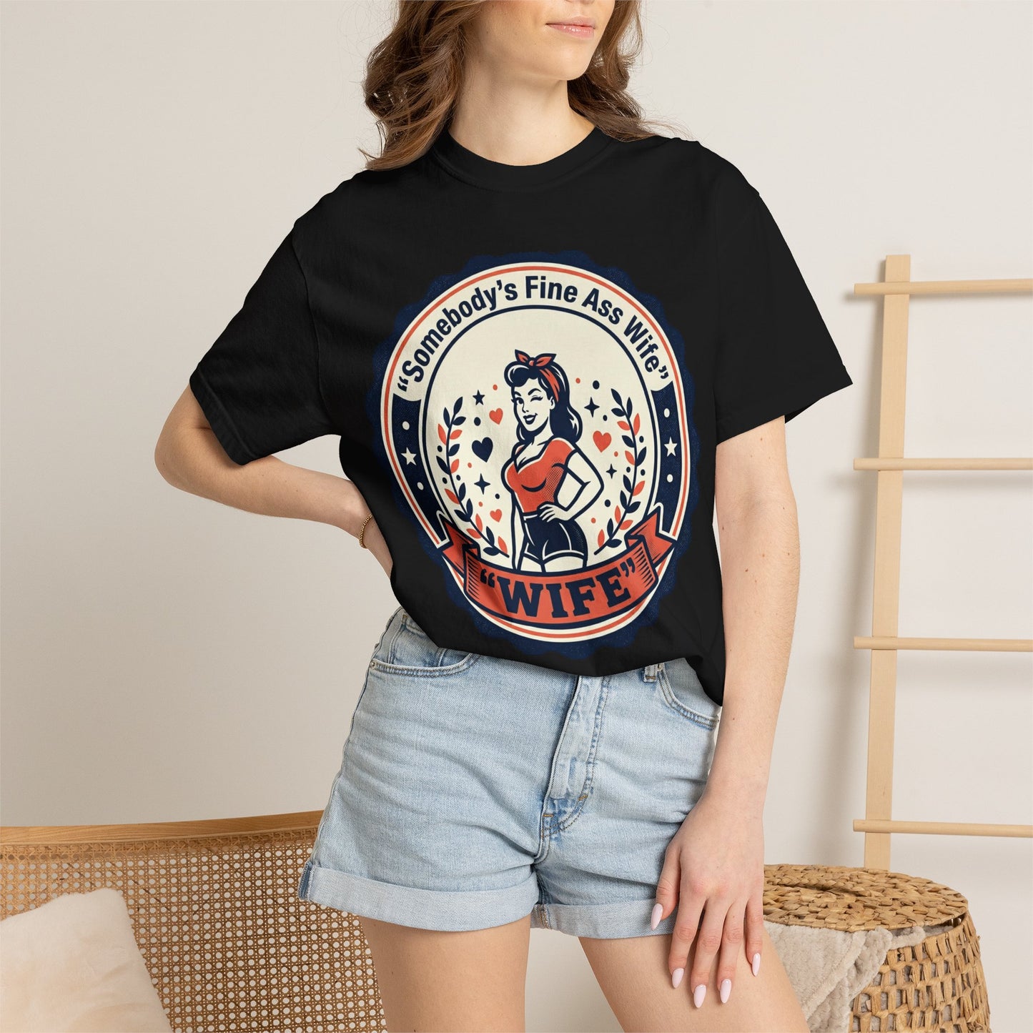 Somebody's Fine Ass Wife T-Shirt — Vintage Pinup Wife Graphic Tee
