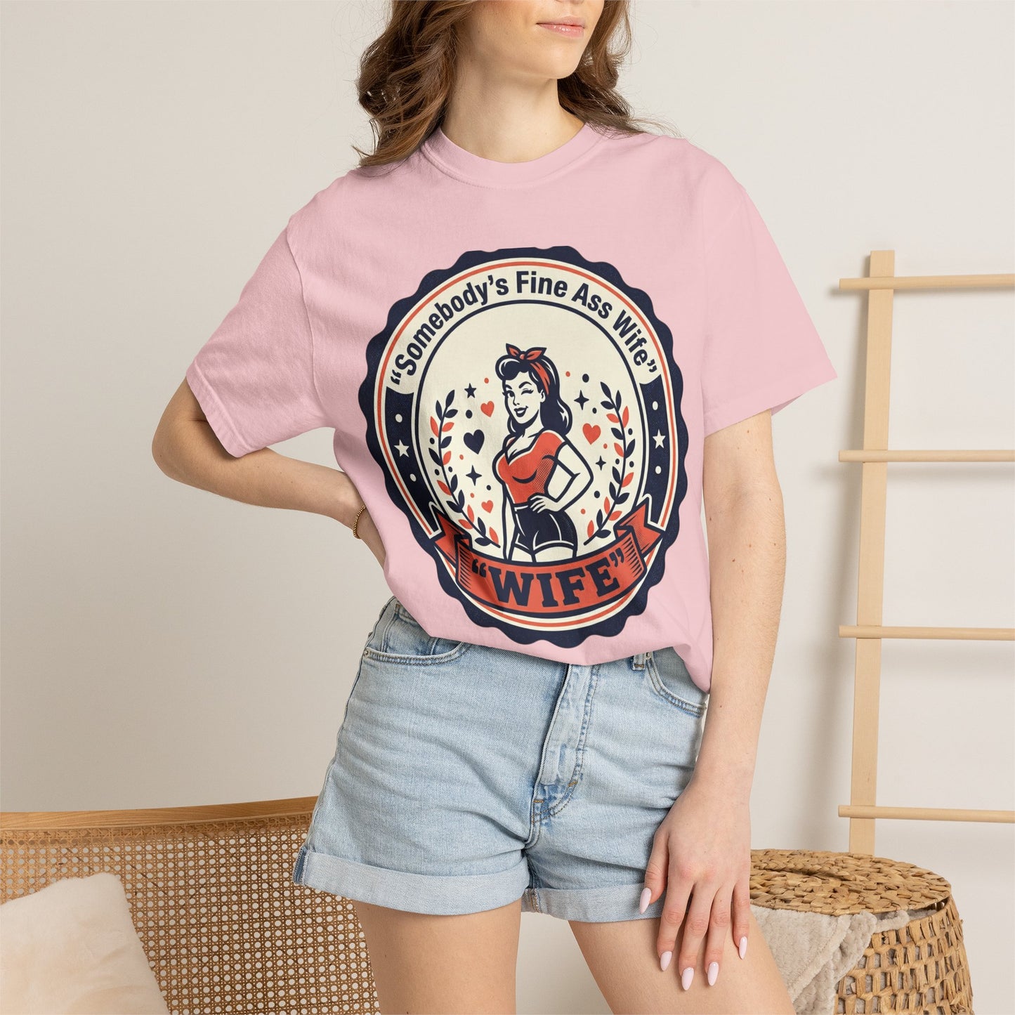 Somebody's Fine Ass Wife T-Shirt — Vintage Pinup Wife Graphic Tee