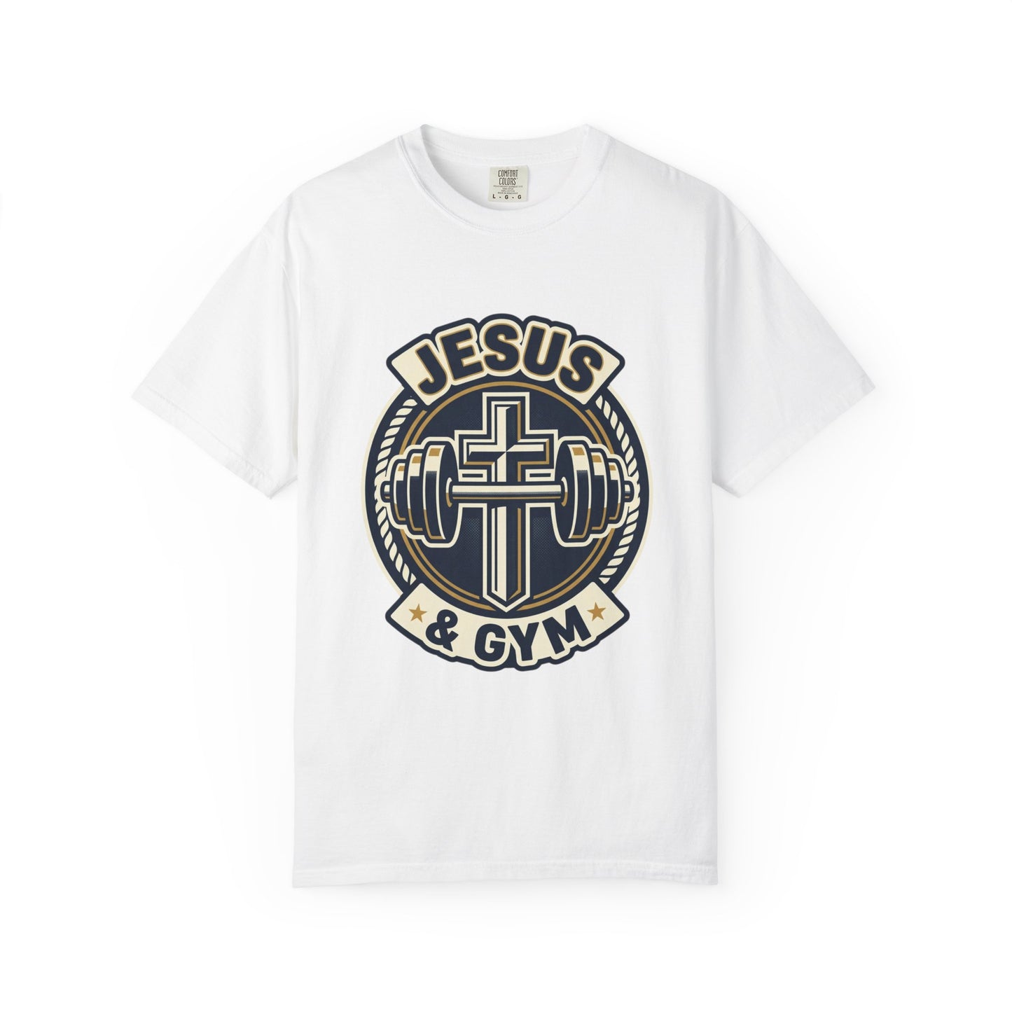 Jesus & Gym T-Shirt — Christian Fitness Cross Tee