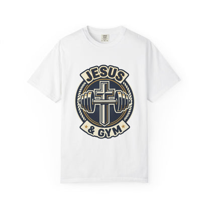 Jesus & Gym T-Shirt — Christian Fitness Cross Tee
