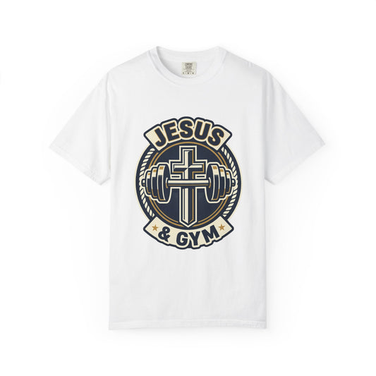 Jesus & Gym T-Shirt — Christian Fitness Cross Tee