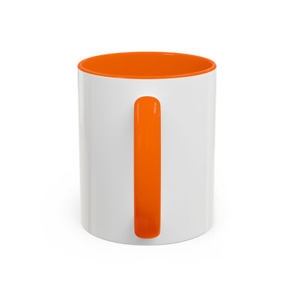 Accent Coffee Mug — 'Good-Fidence' Retro Yellow Typography Coffee Mug