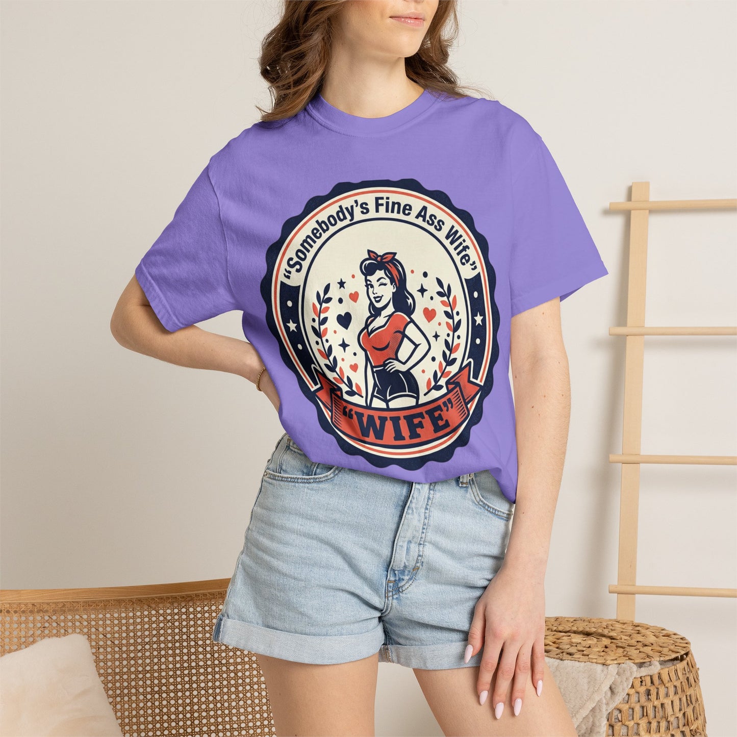 Somebody's Fine Ass Wife T-Shirt — Vintage Pinup Wife Graphic Tee
